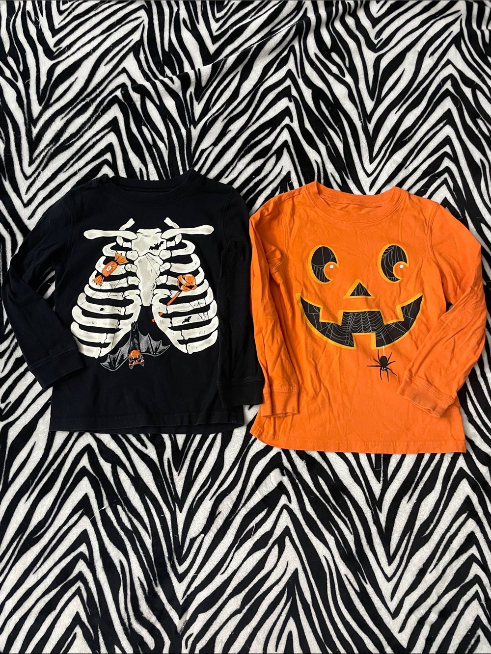 Kids glow in the dark Halloween tops